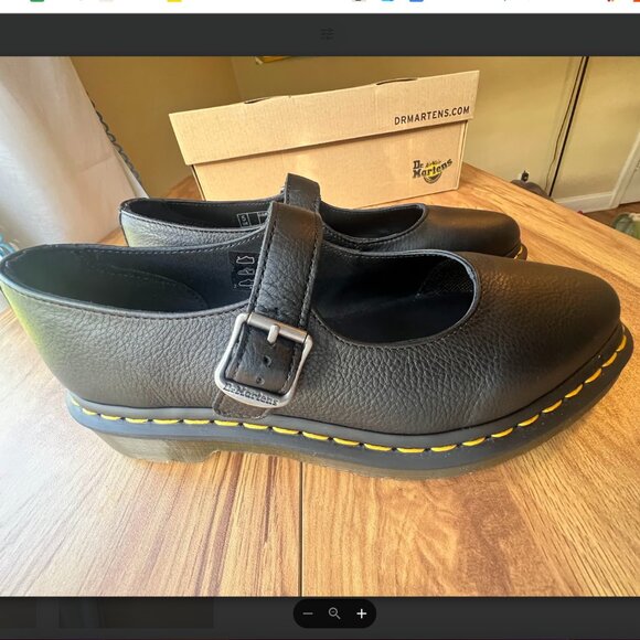 Dr Martens BRAND-NEW Elphie Virginia Leather Mary Jane Shoes Women's Sz 7 - Picture 5 of 13
